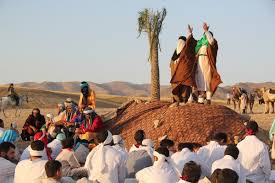 حضور مردم متدین زنجان در باز سازی واقعه غدیر