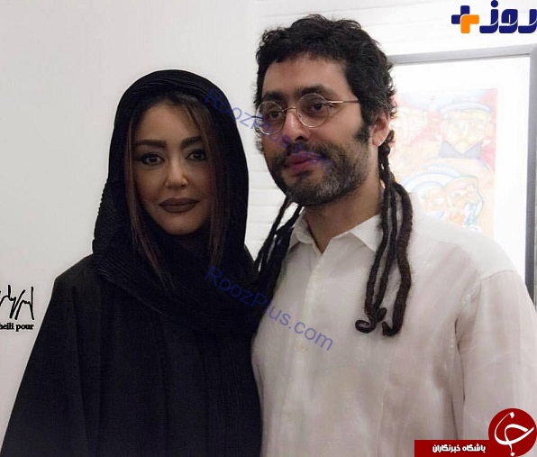 تیپ خانم بازیگر در کنار برادرش با موهایی عجیب و غریب +عکس