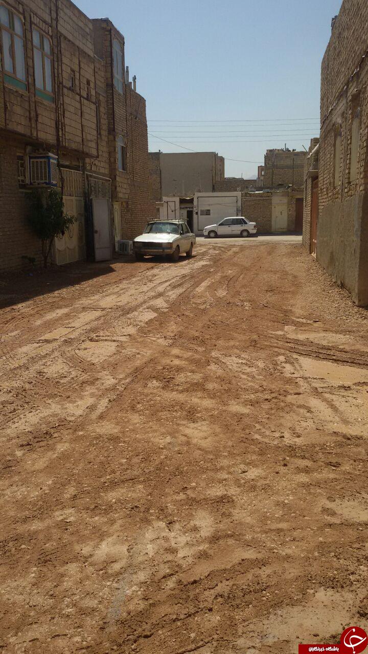 رها شدن خیابان بدون آسفالت در نجف&zwnj;آباد + تصاویر