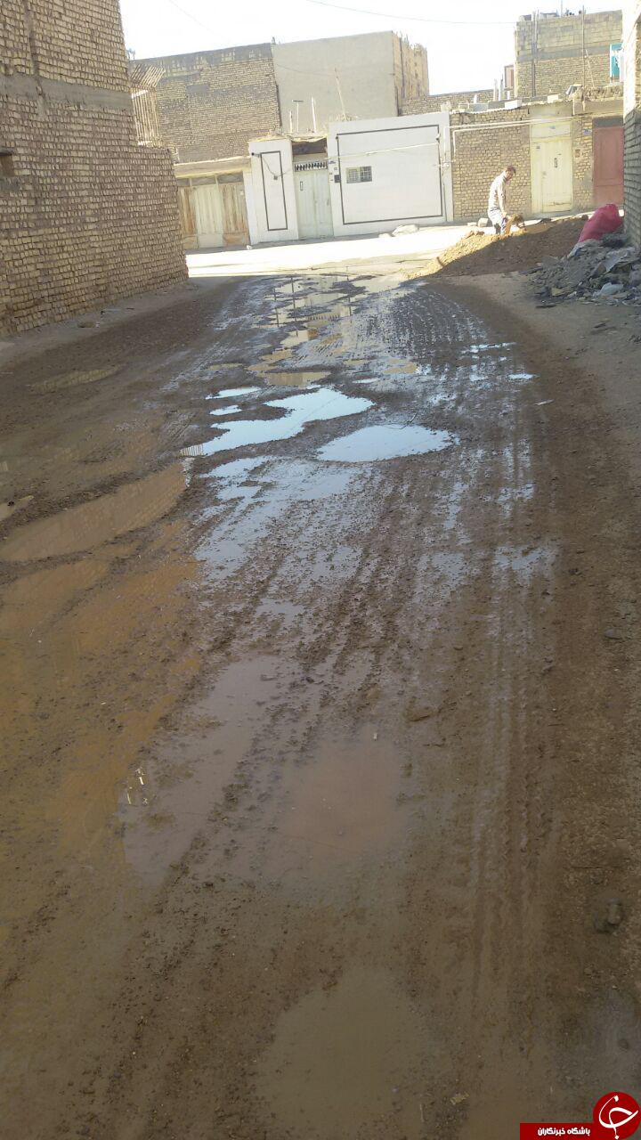 رها شدن خیابان بدون آسفالت در نجف&zwnj;آباد + تصاویر