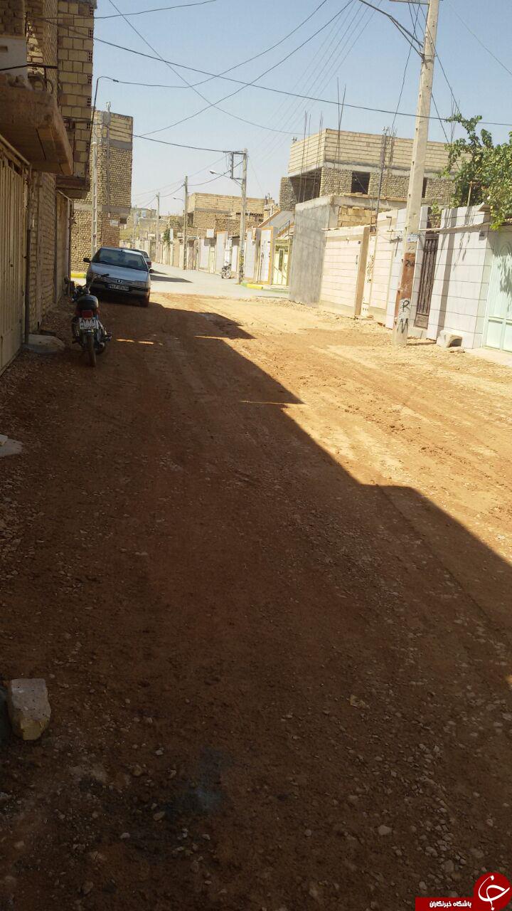 رها شدن خیابان بدون آسفالت در نجف&zwnj;آباد + تصاویر