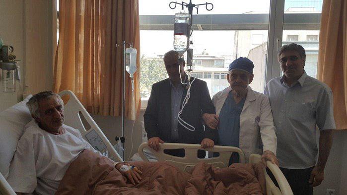 عیادت تاج از سرمربی اسبق تیم ملی فوتبال