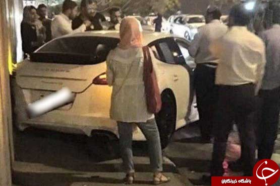 تصویر تصادف پورشه در اتوبان آیت&zwnj;الله هاشمی +عکس