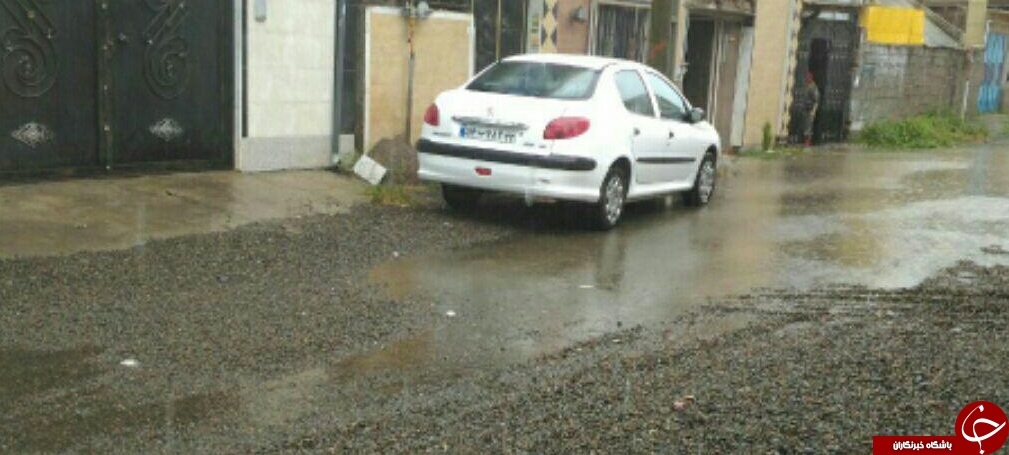 آبگرفتگی معابر شهر رشت + تصاویر