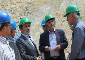 پیشرفت ۳۵ درصدی عملیات ساخت دیواره سد هراز