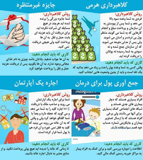 4 ترفند دزدی در فضای مجازی + اینفوگرافی