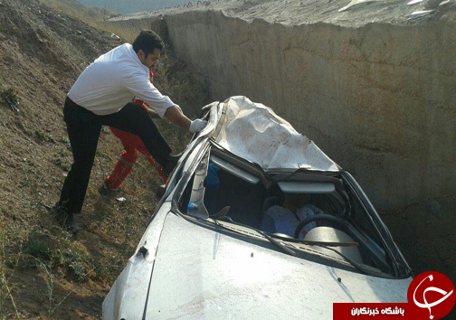 سه کشته و زخمی در سقوط مرگبار خودرو به دره + تصاویر