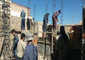 کمک دانشجویان تهرانی برای ساخت کلاس درس در درح