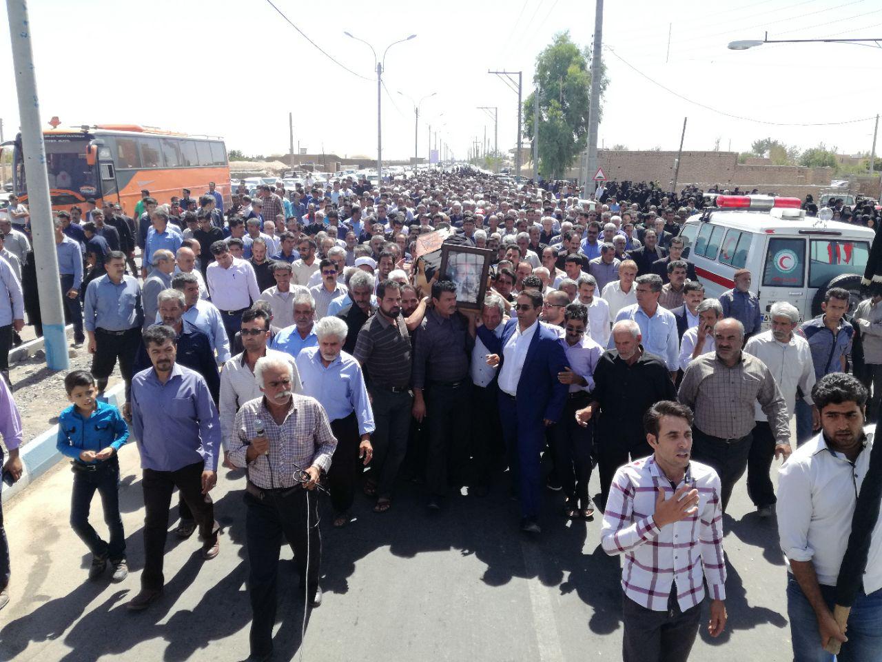 تشییع سید احمد مرعشی در رفسنجان