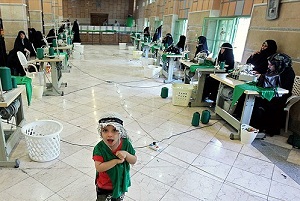 دوخت ۷ هزار دست لباس شیرخوارگان حسینی در اراک