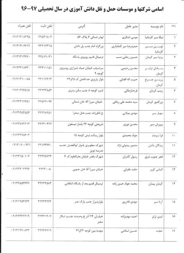 رانندگان متقاضی، برای کارت تردد سرویس مدارس اقدام کنند