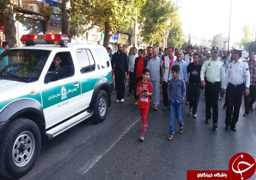 برگزاری همایش پیاده روی خانوادگی در مازندران +تصاویر