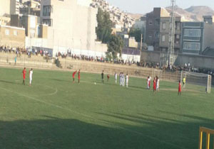 تساوی تیم پرسپولیس حاجی خوش مهاباد مقابل میهمان خود
