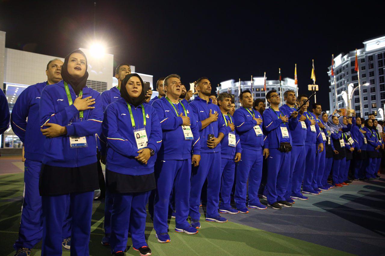 تصاویری از کاروان ورزشی ایران در دهکده بازی های آسیایی داخل سالن