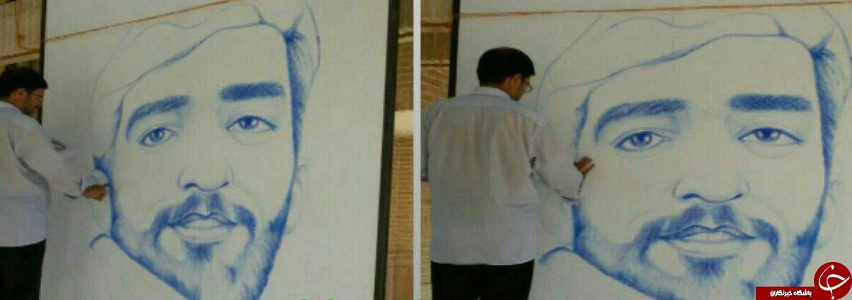 ثبت چهره شهید حججی با اثر انگشت