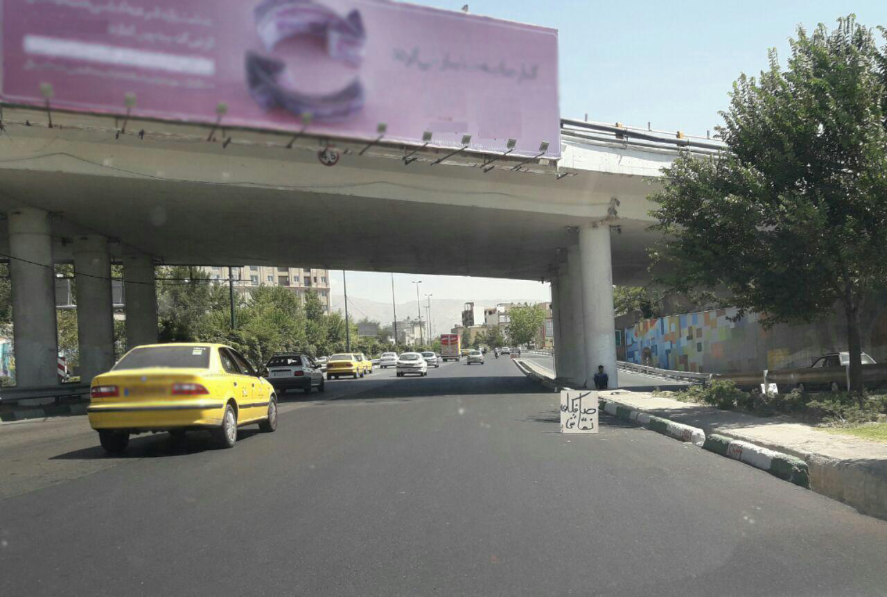 رونمایی یک شغل در خیابان های پایتخت +عکس
