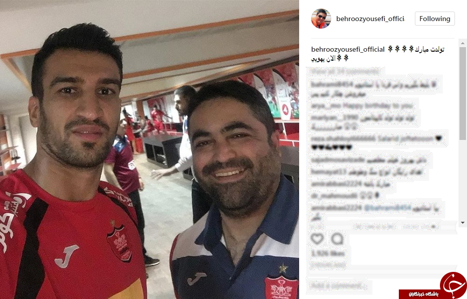 واکنش بازیکنان پرسپولیس به تولد کاپیتان پرسپولیس