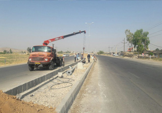 نصب روشنایی در ورودی شهرهای چرام و دهدشت