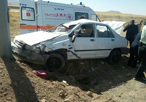 واژگونی پراید در استان سمنان حادثه آفرید