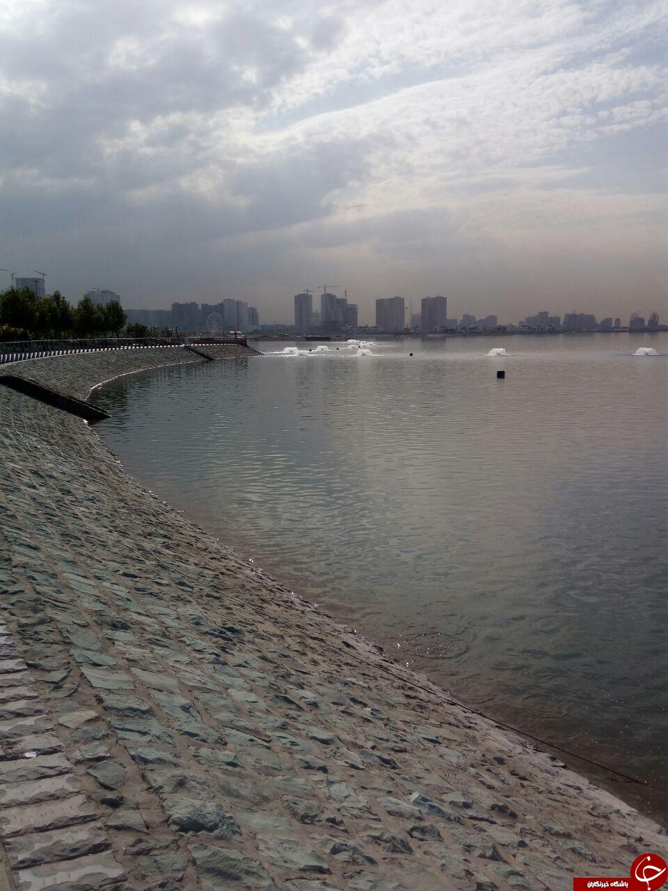 نمایی از دریاچه زیبای شهدای خلیج&zwnj; فارس + تصاویر