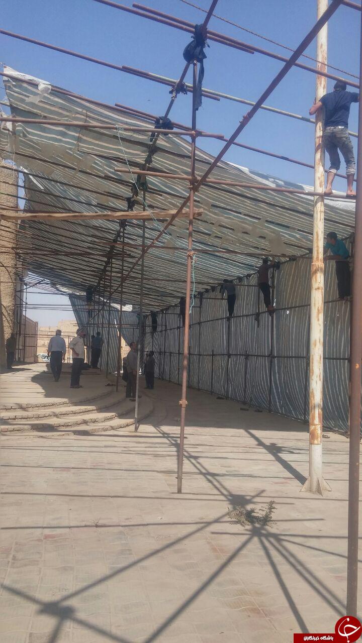 آماده&zwnj;سازی حسینیه در خیرآباد + تصاویر