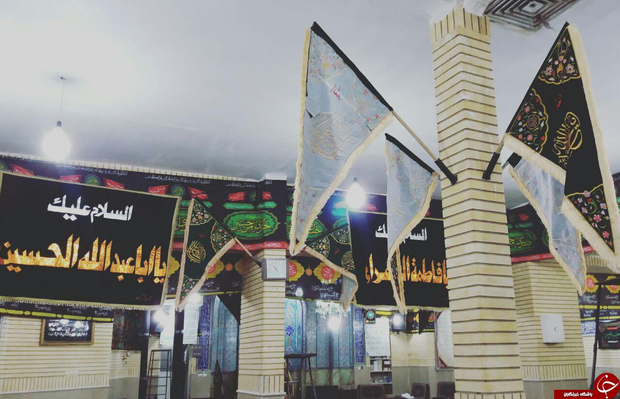 رنگ و بوی محرم در مسجد باب الحوائج (ع) + تصاویر