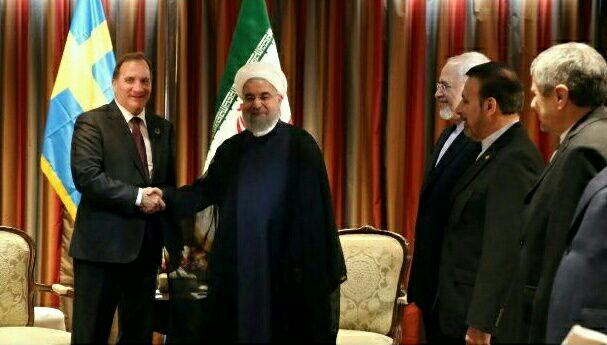روحانی با نخست&zwnj;وزیر سوئد دیدار کرد