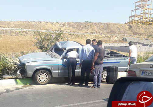 واژگونی دو خودرو در جاده ناهارخوران گلستان + عکس