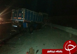 یک کشته در برخورد دو دستگاه خودرو