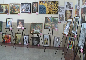 نمایشگاه نقاشی هنرجویان مهابادی