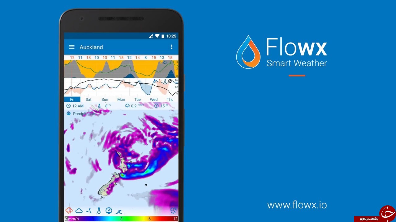 دانلود Flowx v2.102 بهترین نرم افزار پیش بینی وضع هوا برای موبایل