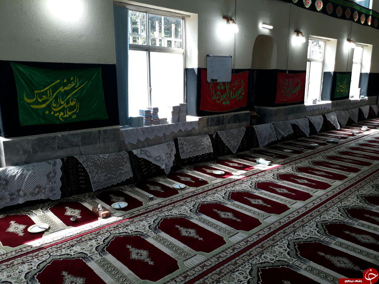 سیاه پوش شدن مسجد در کلکاسرا + تصاویر