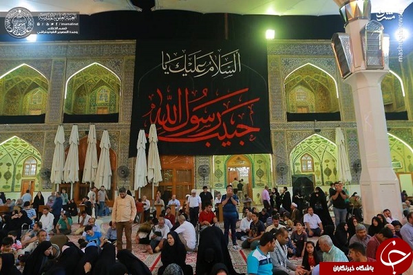 سیاه پوش شدن حرم امام علی (ع) در آستانه محرم+ تصاویر