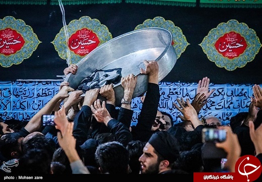 آیین طشت گذاری در اردبیل +تصاویر