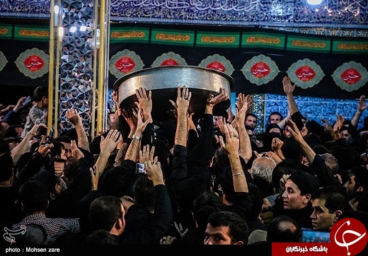 آیین طشت گذاری در اردبیل +تصاویر