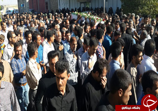 تشییع شهید حادثه تروریستی ناصریه عراق در فسا + تصاویر