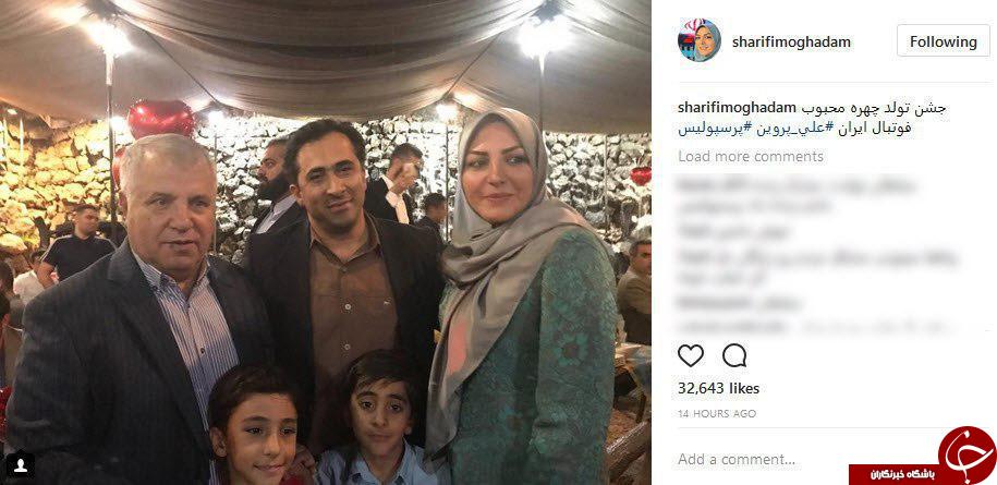 حضور مجری مشهور در مراسم تولد سلطان پرسپولیس