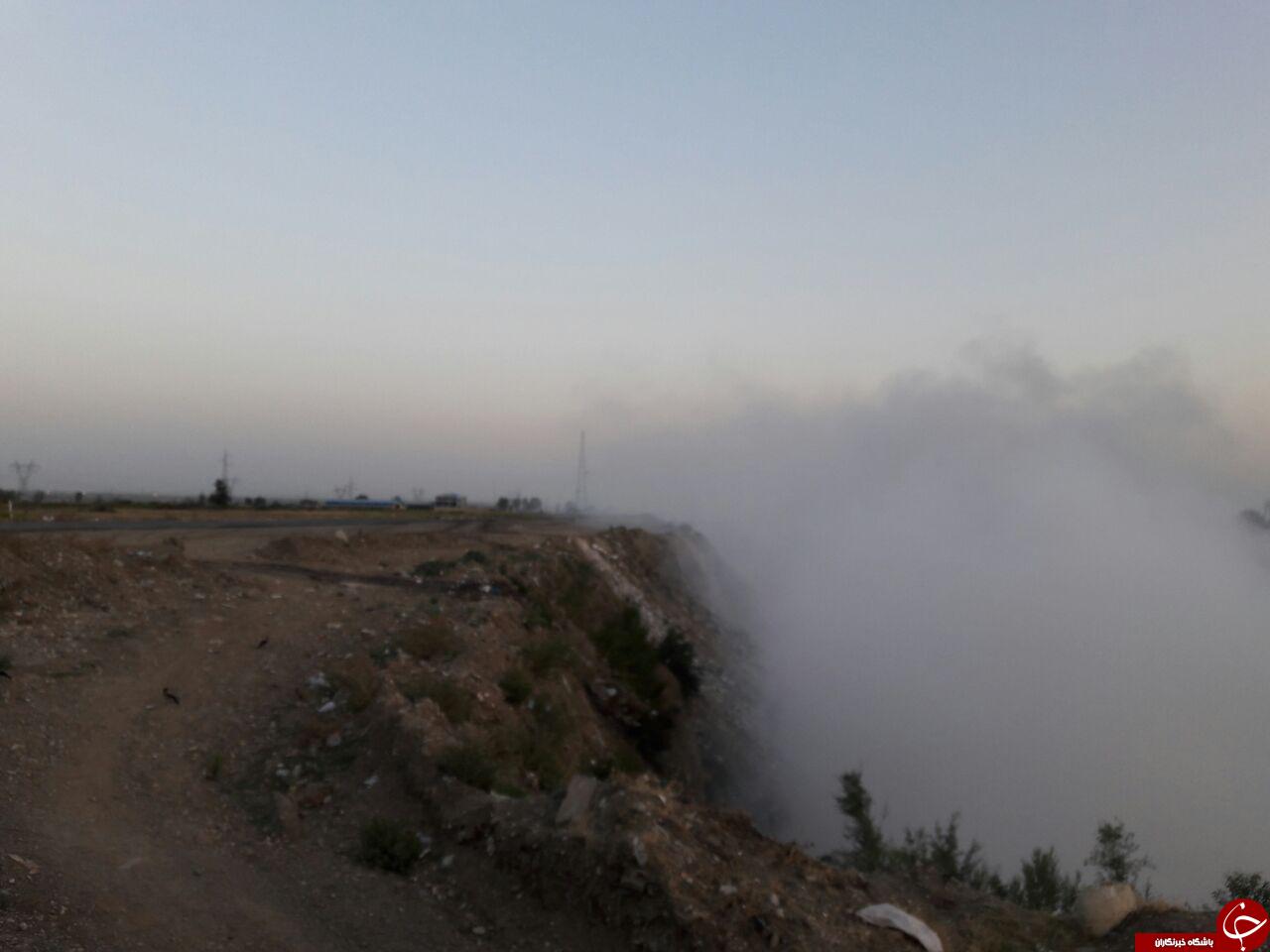 دپوی زباله در جاده روستای زرینگل + تصاویر