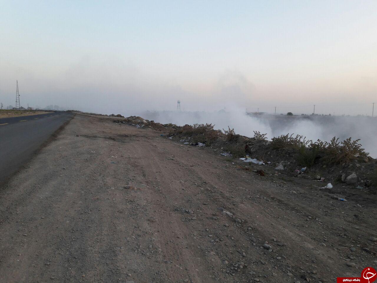 دپوی زباله در جاده روستای زرینگل + تصاویر