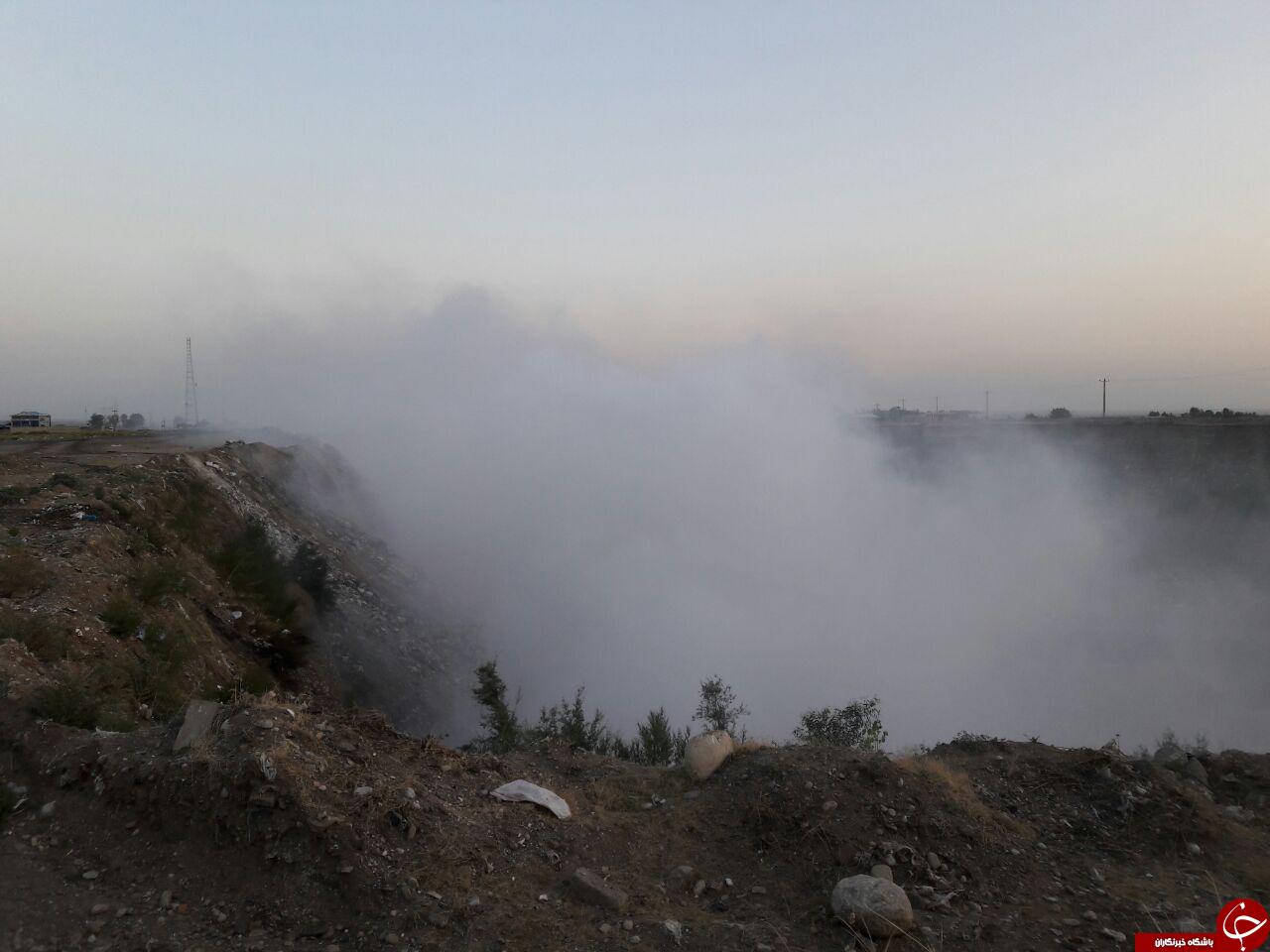 دپوی زباله در جاده روستای زرینگل + تصاویر