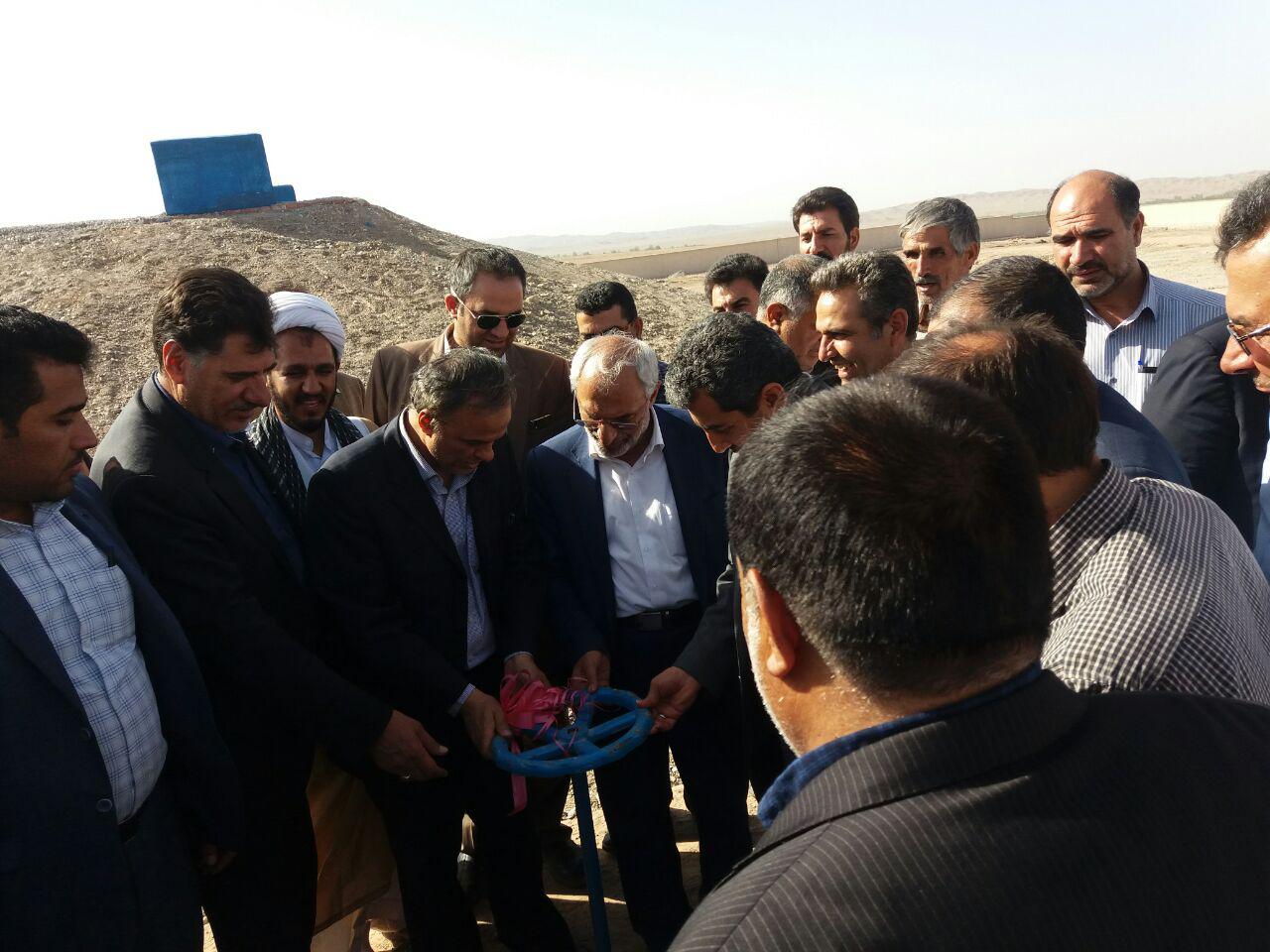 افتتاح یک طرح آبرسانی در اندوهجرد
