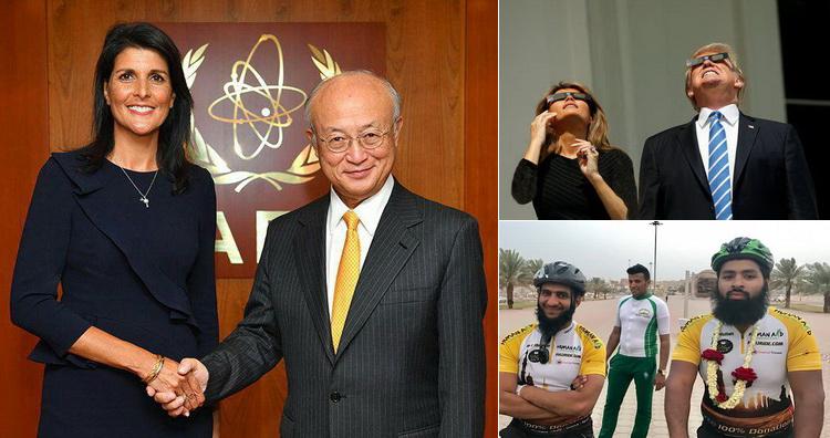 از ادعاهای جدید نیکی هیلی علیه ایران تا کشف قرص&zwnj;های روان&zwnj;گردان ترامپ در آلمان و پخت بزرگترین سمبوسه جهان در لندن+ تصاویر