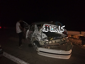 یک کشته و سه مصدوم در تصادف محور نطنز کاشان