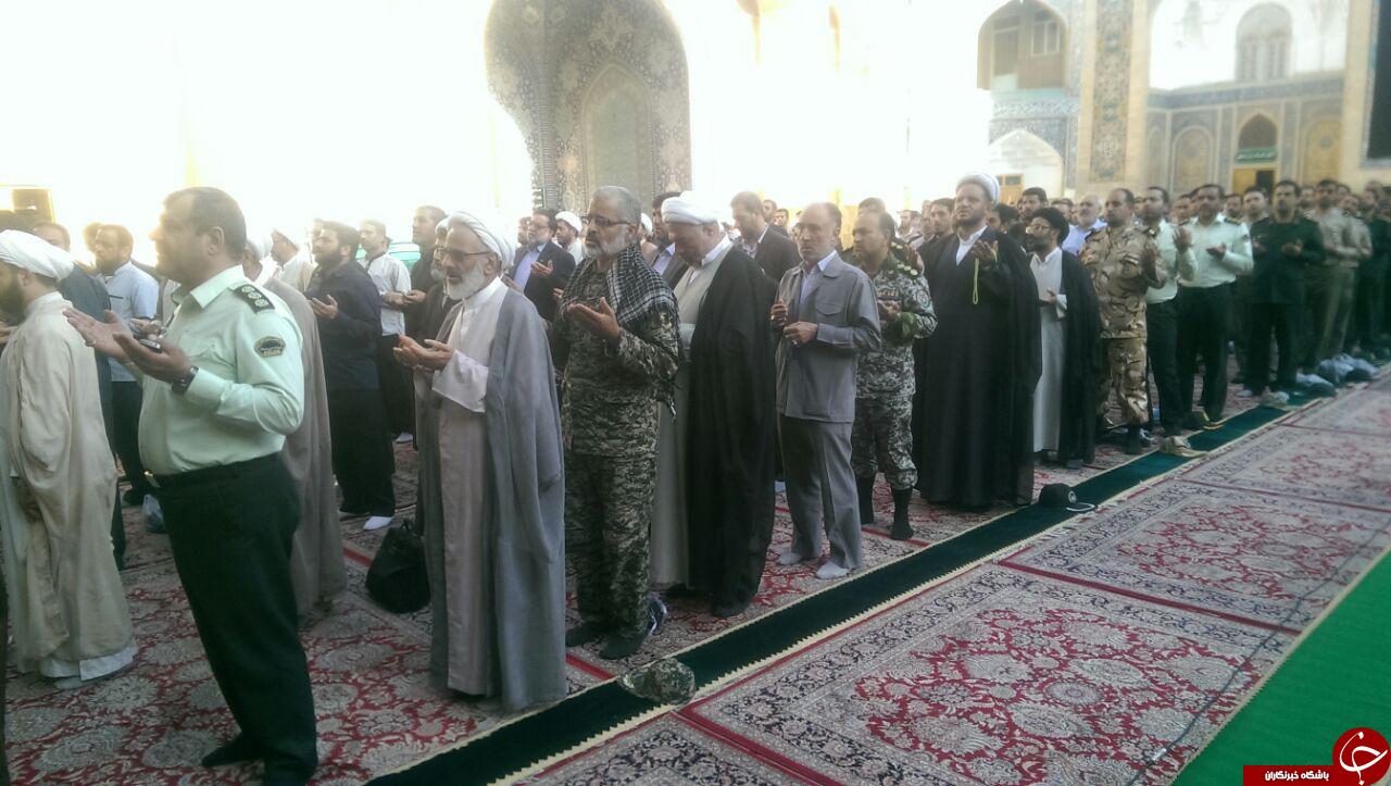 آغاز هفته ی دفاع مقدس با خطبه خوانی در حرم بانوی کرامت(س)+تصاویر
