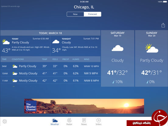 دانلود GO Weather Forecast & Widgets Premium v6.054 &ndash; بهترین برنامه هواشناسی