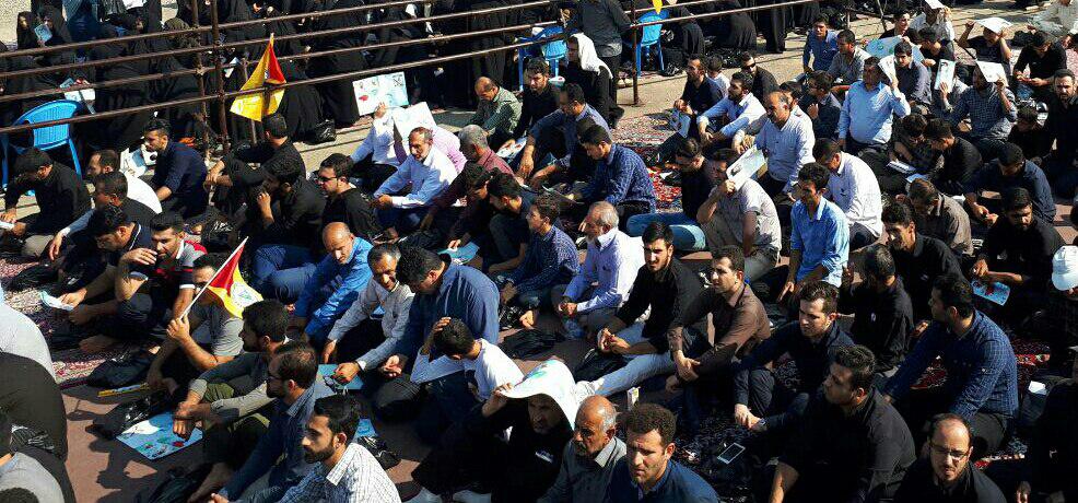 برگزاری اربعین شهید مدافع حرم مرتضی حسین پور با حضور سردار سلیمانی + تصاویر