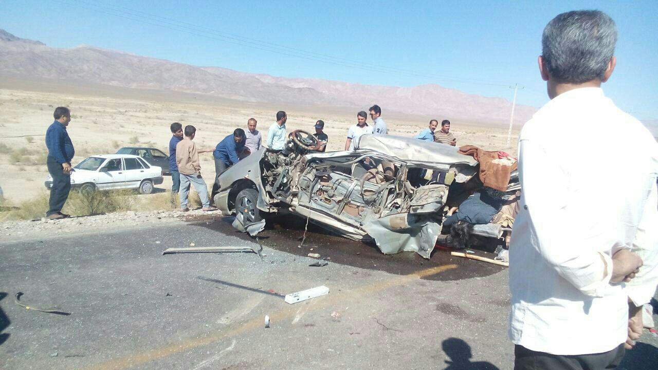۶ کشته و مجروح در تصادف پراید و نیسان