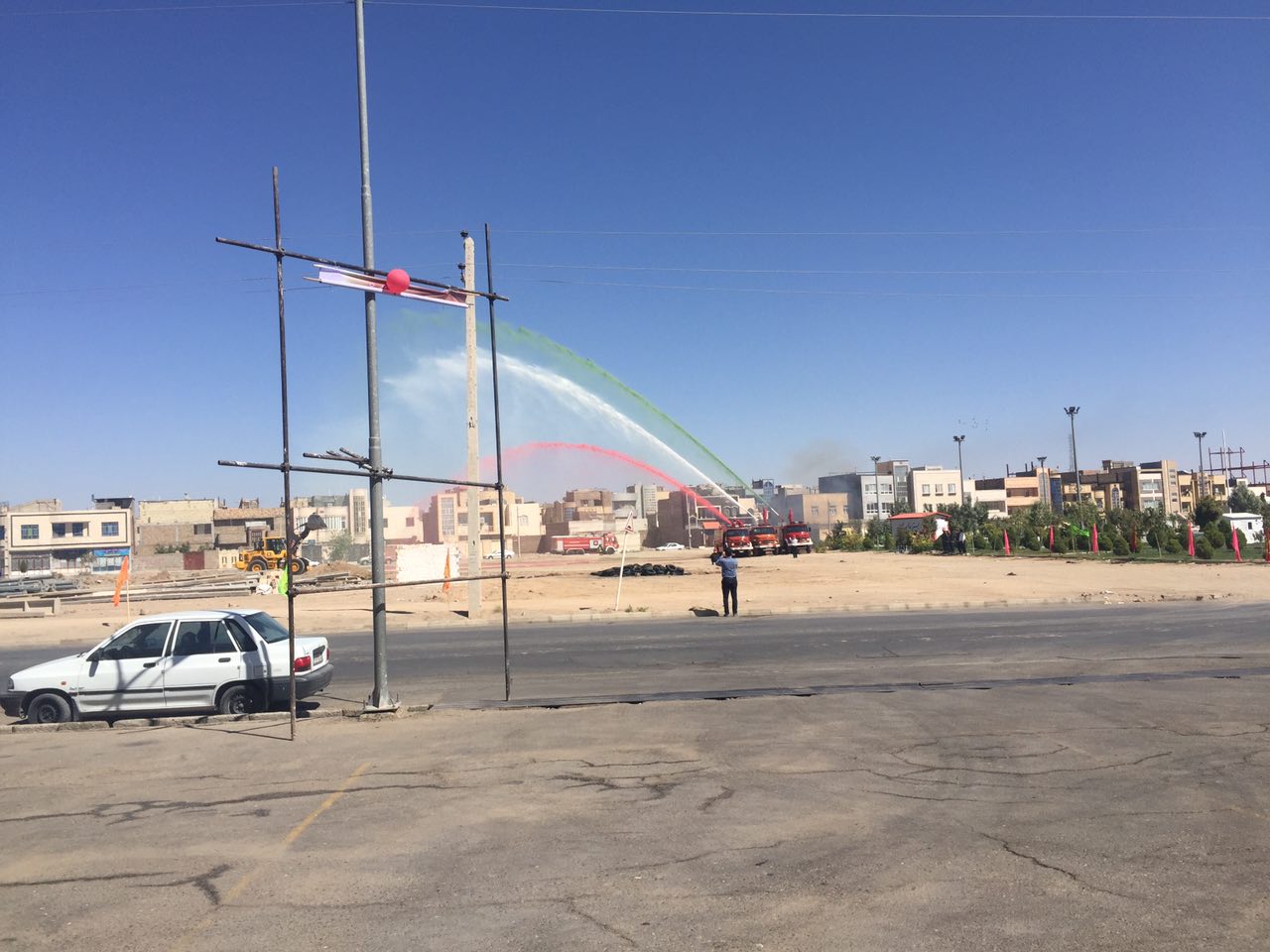 مانور اطفاء حریق در زاهدان