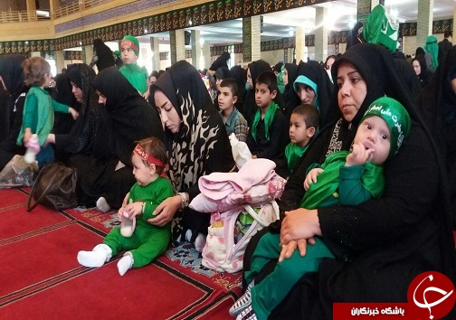 اجتماع شیرخوارگان سبزپوش حسینی در آذربایجان غربی+تصاویر