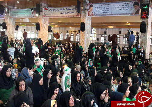 هم &zwnj;نوایی شیرخوارگان حسینی با لالایی رباب برای علی اصغر (ع)